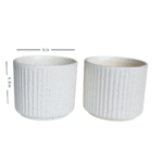 White Big round Ceramic planter
